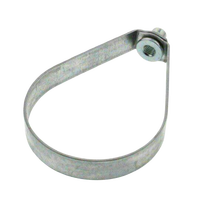 Supports de tuyaux en acier au carbone - Anneaux/Attaches pivotantes/en forme de poire pour projets, supports de suspension de tuyaux à tige filetée, support de tuyau de 3 1/2 pouces