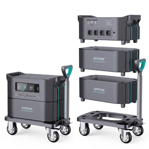 เครื่องกำเนิดไฟฟ้าพลังงานแสงอาทิตย์แบบพกพา SOREIN 3Kw AC DC สำหรับสำรองไฟเราเตอร์ พร้อมสถานีจ่ายไฟหลายช่อง - Product Image 1