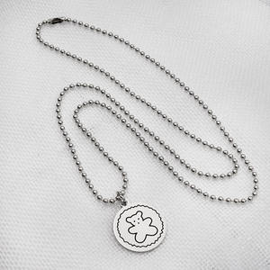 Nuovo marchio di moda di vendita caldo Cartoon XX faccia sorridente giardino marca maschio e femmina coppia collana ciondolo <span class=keywords><strong>Hiphop</strong></span> - Product Image 6