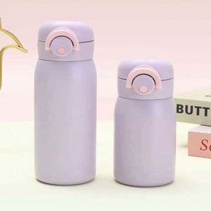 Stainless Steel Insulated Water Bottle Pop-Up Lid Portable Thermal Bottle <b>Large</b> Capacity Food Grade Travel Mug - Product Image 5