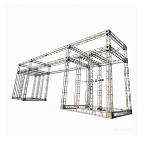 Structure <span class=keywords><strong>de</strong></span> toit pyramidale double couche en alliage d'<span class=keywords><strong>aluminium</strong></span> argent-noir pour parcours d'obstacles Spartan pour adultes Thomas - Product Image 3