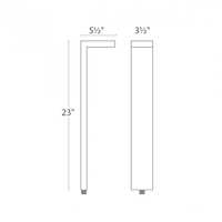 Lampe LED carrée moderne en acier inoxydable Corps en aluminium IP65 Lampes de jardin à énergie solaire pour l'extérieur Lampe solaire moderne