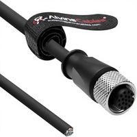 Câble Ethernet I/O Alvin's Cables M12 A-Code 17 broches mâle vers extrémité ouverte pour servomoteur Applied Motion, haute flexibilité