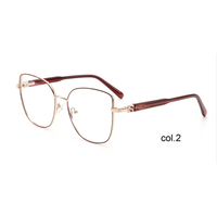 Gafas de Lectura Unisex YJ703 con Marco Metálico Cuadrado de Aro Completo - Diseño Ligero y Moderno para Adultos
