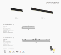 Mini 11mm Smart LED Magnétique Piste Lumières En Aluminium Moderne 48v Minimaliste Réglable Projecteur Minuscule Piste Rail Diffusfer Lampe