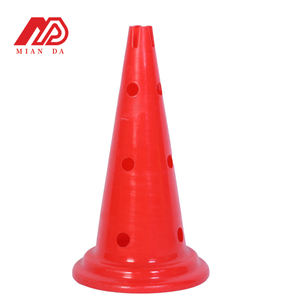 Vente en gros d'usine, cônes d'entraînement d'agilité de 50 cm, matériau PE, utilisés en combinaison avec un poteau pour les exercices de football - Product Image 6