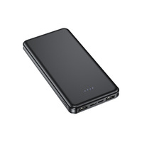 Batterie externe ultra-fine de 20000 mAh, grande capacité, charge rapide, sortie multi-ports, compacte, portable
