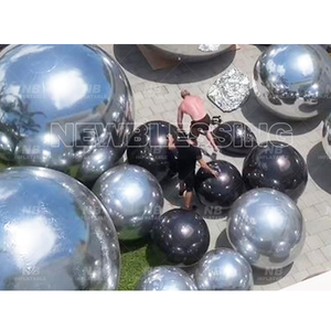 Hanging Inflatable Mirror Ball <b>Balloon</b> Sphere for Decoration Sealed Gold/silver Big Shiny Mirrior Sphere Hanging Inflatable Mirr - Product Image 1
