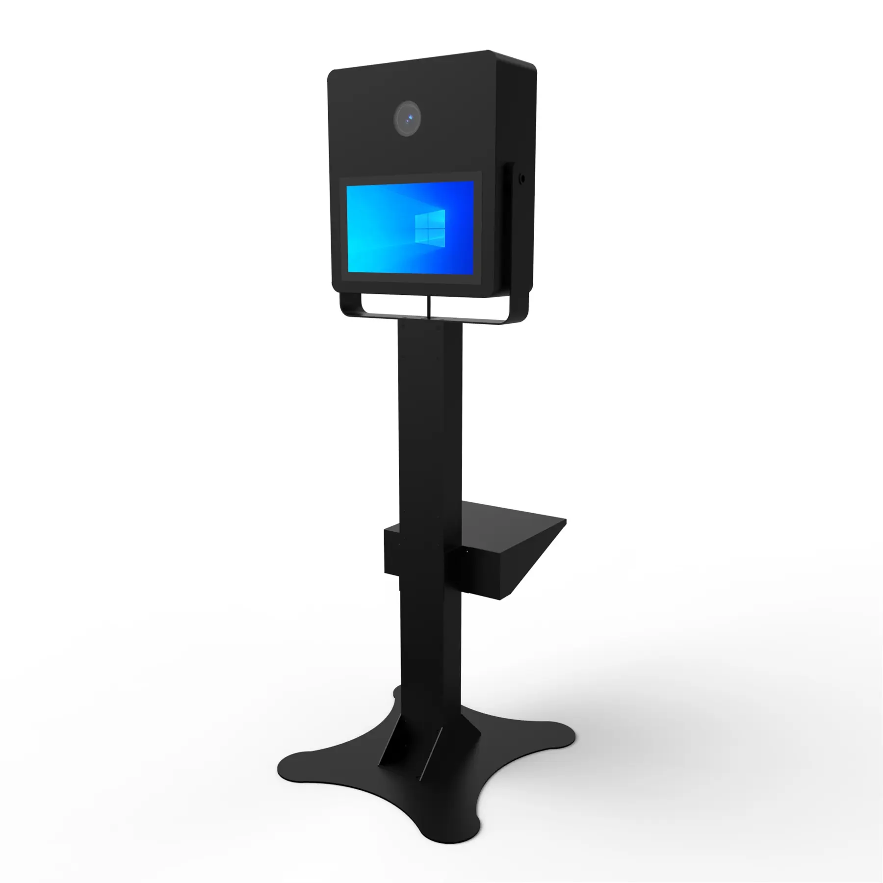 WiV iTouch Selfie Photo Booth 15,6-Zoll-LCD-Monitor Magic Led-Blitzlicht mit adaptiertem Kamera drucker