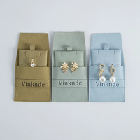Microfibre De Luxe Petite Pochette À Bijoux Bande Bracelet Collier Emballage anneau boucle d'oreille insérer microfibre Bijoux pochette