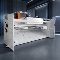 Cisaille hydraulique CNC automatique à guillotine avec moteur PLC pour découpe de tôles à angle de biseau variable de haute précision