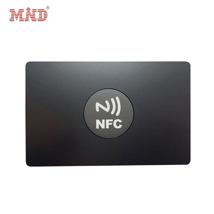 Gravierte NFC-Metall karte aus rostfreiem Stahl Benutzer definierte NFC-Metall-ID-Karte Blank Schwarz NFC-Metall-Aluminium-Business-Mitglieds karten mit Chip