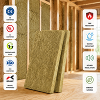 Paneles de Lana de Roca Estándar UET ULC S102 R38 de 9.5 Pulgadas para Paredes con Montantes de Madera, Paneles de Lana Mineral No Combustibles de Clase A1