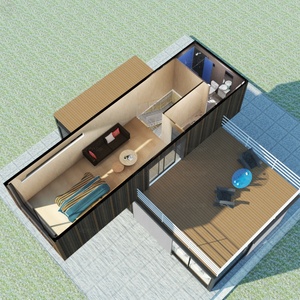 Casa Container a Due Piani di 40 Piedi Rivestita in Legno per Abitazione Familiare in un Ambiente Forestale - Product Image 6