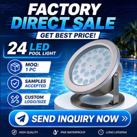 Luz LED Subacuática Programable DMX RDM para Fuentes, IP68, Acero Inoxidable, para Espectáculos Acuáticos Comerciales