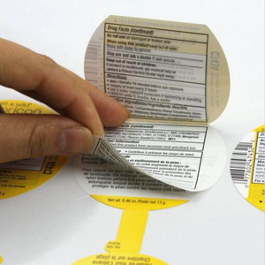 Etiquetas de Vinil Impermeáveis de Três Camadas com Logotipo Personalizado, Adesivo Redondo Removível Multicamadas, Etiquetas Adesivas Dupla Face para Cosméticos - Product Image 3