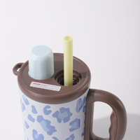 Vaso Térmico de Acero Inoxidable 316 con Diseño de Leopardo para Café y Agua, Ideal para Llevar al Aire Libre