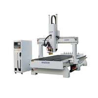 Machine de découpe CNC à tête pivotante ATC 4 axes Stepmore 1530 pour le travail du bois, meubles et portes en bois