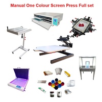 Máquina de serigrafía de un solo color para camisetas y bolsas, con certificación CE, impresora de pantalla con rodamientos, manual incluido.