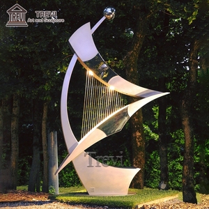 Adorno residencial de diseño personalizado, fuente de patio de metal, <span class=keywords><strong>entrada</strong></span> moderna de acero inoxidable, características del agua - Product Image 2