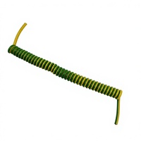 Câble spiralé OEM haute flexibilité en cuivre, gaine PVC/TPU jaune/verte 4,0 mm, 300-600V, certifié CE, pour équipement électrique de bâtiment et automobile