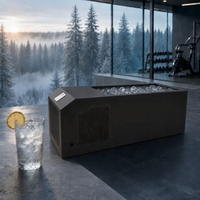 Baignoire de récupération à froid autonome intelligente en acrylique avec refroidisseur intégré et Wi-Fi pour la récupération des athlètes de la gym