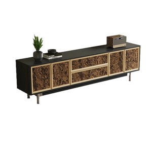 Family Courtyard Solid Wood <b>TV</b> Cabinet <b>180cm</b> Storage <b>Unit</b> Mid Century Modern Living Room Furniture - Product Image 1