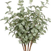 Branches décoratives artificielles en eucalyptus, aspect naturel, herbe en soie, différentes tailles, durables, polyvalentes, Noël, Halloween