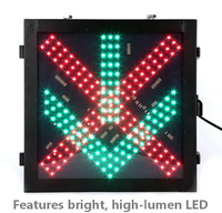 Feux de circulation LED rouges et verts de 300 mm pour autoroute, feux de circulation stop et allume pour autoroute