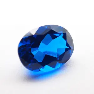 Blue 10x12mm oval cut synthetic spinel price per carat for jewelry making