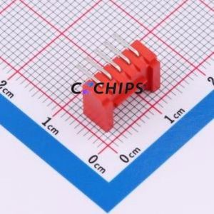 ZX-HY2.0-5PWZ-R Wire-to-Board Pin Header Bent Lead Through Hole,P=2mm Connector 1x5P 2mm Right Angle Insert HY - Product Image 2