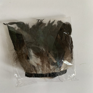 Cinta <span class=keywords><strong>de</strong></span> tela amarilla con flecos <span class=keywords><strong>de</strong></span> plumas <span class=keywords><strong>de</strong></span> <span class=keywords><strong>gallo</strong></span> para manualidades, ropa, vestidos, disfraces, sombreros, accesorios, decoración del hogar y fiestas - Product Image 4