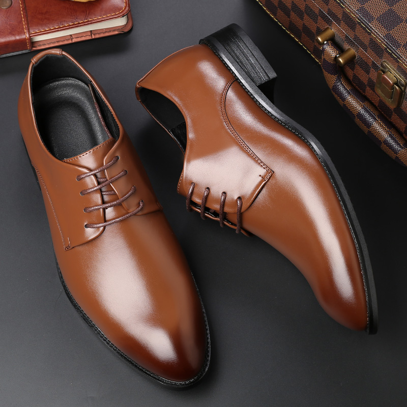 Low Price Bridegroom Shoes Handmade British-Style Leather