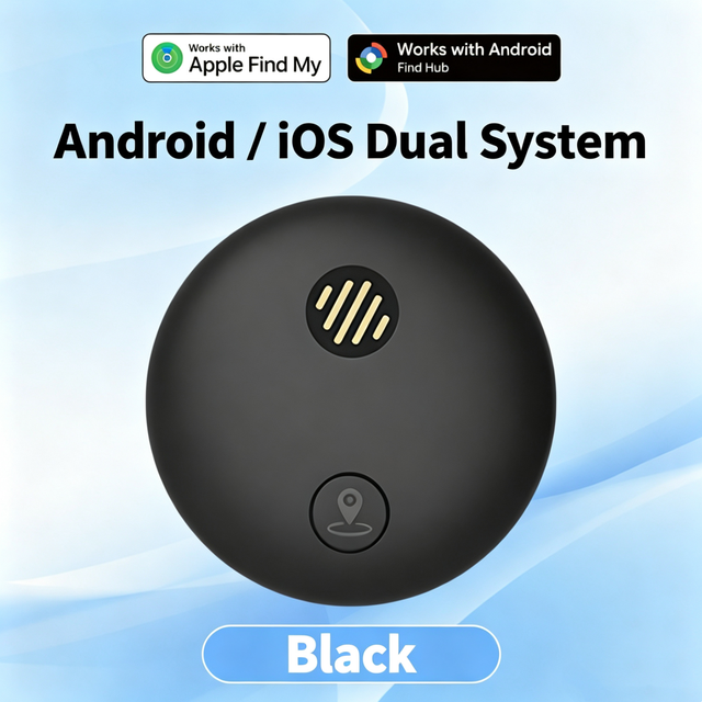 Smart GPS Item Tracker Compatible with Apple Find My and Google Find Hub Bluetooth Anti-Lost Locator