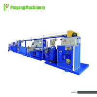 Extrudeuse de fil à noyau micro-coaxial en téflon FEP/PFA/ETFE de marque Pinyang faisant la machine, ligne d'extrusion de câble