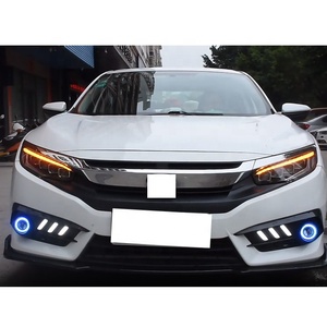 ไฟหน้า LED สำหรับรถยนต์ฮอนด้า ซีวิค เจนเนอเรชั่น 10 ปี 2016-2021 รุ่น FK Type R JDM พร้อมไฟเลี้ยวแบบไดนามิก ไฟสูง และไฟ DRL - Product Image 3