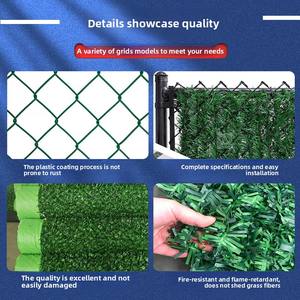 Verde di esportazione di alta qualità finta recinzione artificiale all'aperto erba verde fiore Guardrail netto scherma traliccio cancelli - Product Image 2