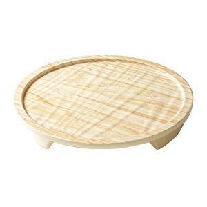 Plateau de service rond en mélamine Xiangyuan, motif grain de bois, pour hôtel et restaurant, 12,5 cm - Product Image 5