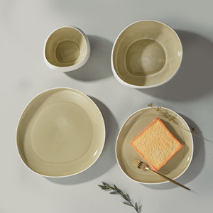 Juego de Vajilla de Porcelana de 24 Piezas con Diseño de Huevo, Platos y Tazones de Porcelana Fina para Hotel, Restaurante, Bodas y Fiestas - Product Image 3