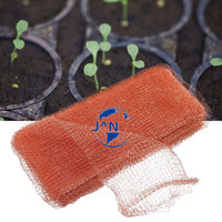 Maille de fil de cuivre pur tricotée de 2-1/2 pouces, 20 yards, pour la lutte antiparasitaire, personnalisable, marron, avec services DDP