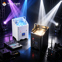 Luces LED Inalámbricas de Batería 6x18w RGBWA UV 6en1 para DJ, Bodas, Fiestas, Iluminación de Pared, Batería Recargable
