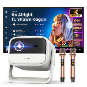 Proyector de Cine en Casa Portátil 5G Compatible con <span class=keywords><strong>Netflix</strong></span>/YouTube/Google TV 4K DLP 1080P Android 11 Karaoke Batería Integrada S7 - Product Image 2