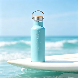 <span class=keywords><strong>Bouchon</strong></span> de bouteille d'eau isotherme en acier inoxydable avec anneau de transport et revêtement en <span class=keywords><strong>caoutchouc</strong></span>, couleur personnalisée, idéal pour les cadeaux de Noël et la reconnaissance des employés - Product Image 3