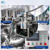 Olla de cocción industrial automática con mezclador para crema, pasta de frijol, relleno de pastel de luna y dulces, con camisa térmica, precio de fábrica