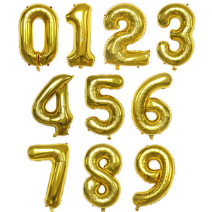 Globos <span class=keywords><strong>de</strong></span> papel <span class=keywords><strong>de</strong></span> aluminio <span class=keywords><strong>de</strong></span> 14-52 pulgadas Decoraciones para fiesta <span class=keywords><strong>de</strong></span> cumpleaños <span class=keywords><strong>de</strong></span> bebé al por mayor Incluye números 0-9 Globos - Product Image 2