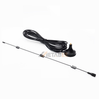 Antena WiFi de Doble Banda Impermeable IP67, 2.4G 5.8G, Alta Ganancia 5dBi, Montaje Magnético Tipo Pagoda con Cable de 2m para Router y Módem