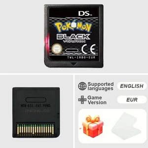 Cartouche de jeu Pokémon blanche et <span class=keywords><strong>noire</strong></span>, toute neuve, haute qualité, version américaine/européenne, langue anglaise, pour DSL <span class=keywords><strong>DSI</strong></span> - Product Image 3