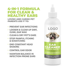 Limpiador de orejas para perros y gatos, desodorante de cera con Etiqueta Privada, aroma suave y otica - Product Image 4