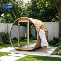 Kommerzielle Outdoor-Sauna Indoor-Box Außen-Kuppelkabine Holzzelt Elektrische Trockensauna