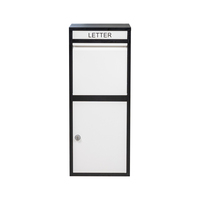 Boîte aux lettres extérieure antivol en acier, verrouillable, en métal, avec logo personnalisé